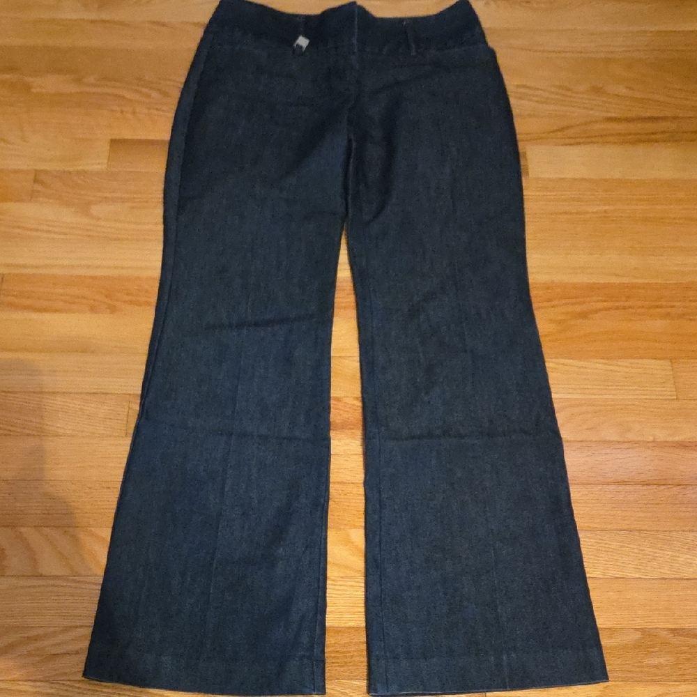 Express Dark Blue Wide Leg Jeans